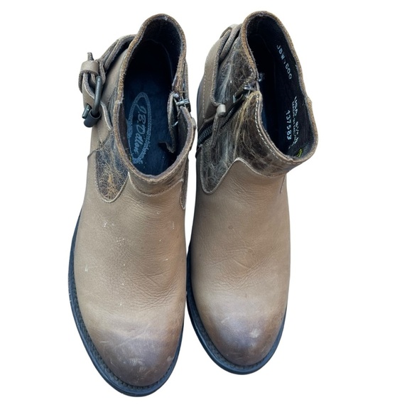 J.B. Dillon JBWS Western Harness Ankle Moto Bootie size Tan Leather Women’s 6.5 - Picture 5 of 7